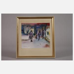 Albert Hennig, Winterwanderung