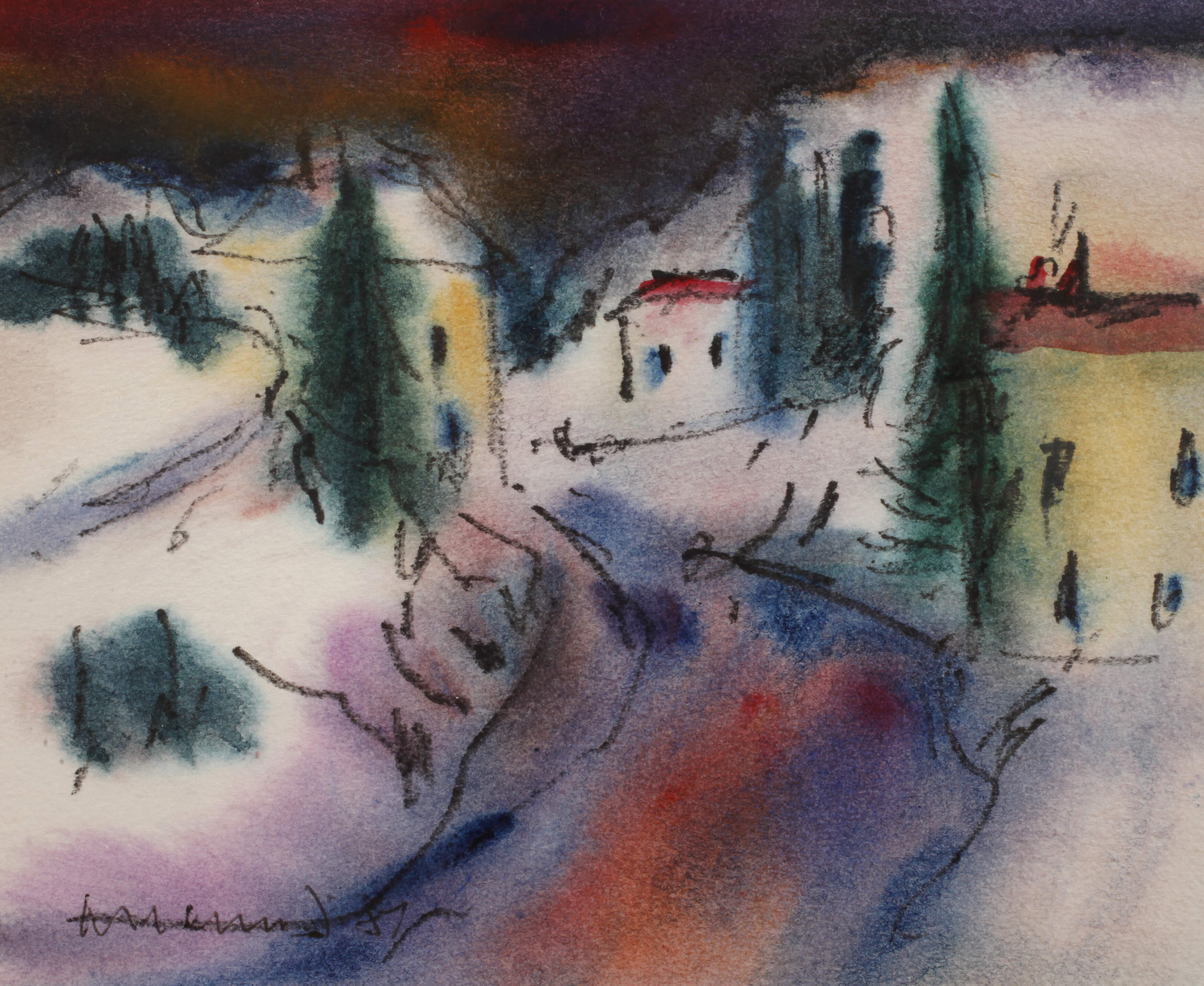 Albert Hennig, Winterabend