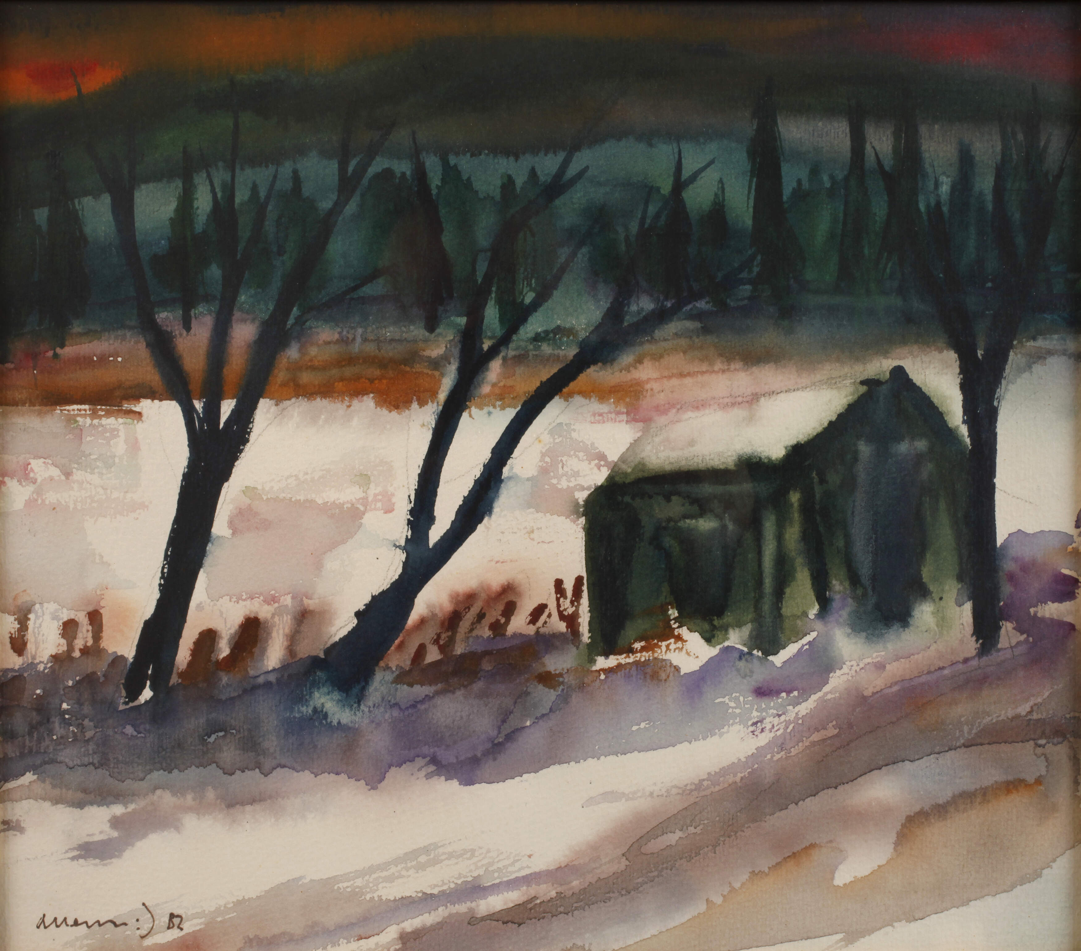 Albert Hennig, Winterabend