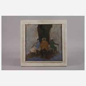 Prof. Heinz Werner, Ruhepause auf der Bank