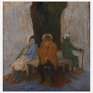 Prof. Heinz Werner, Ruhepause auf der Bank