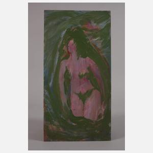 Prof. Heinz Werner, Akt mit Grün