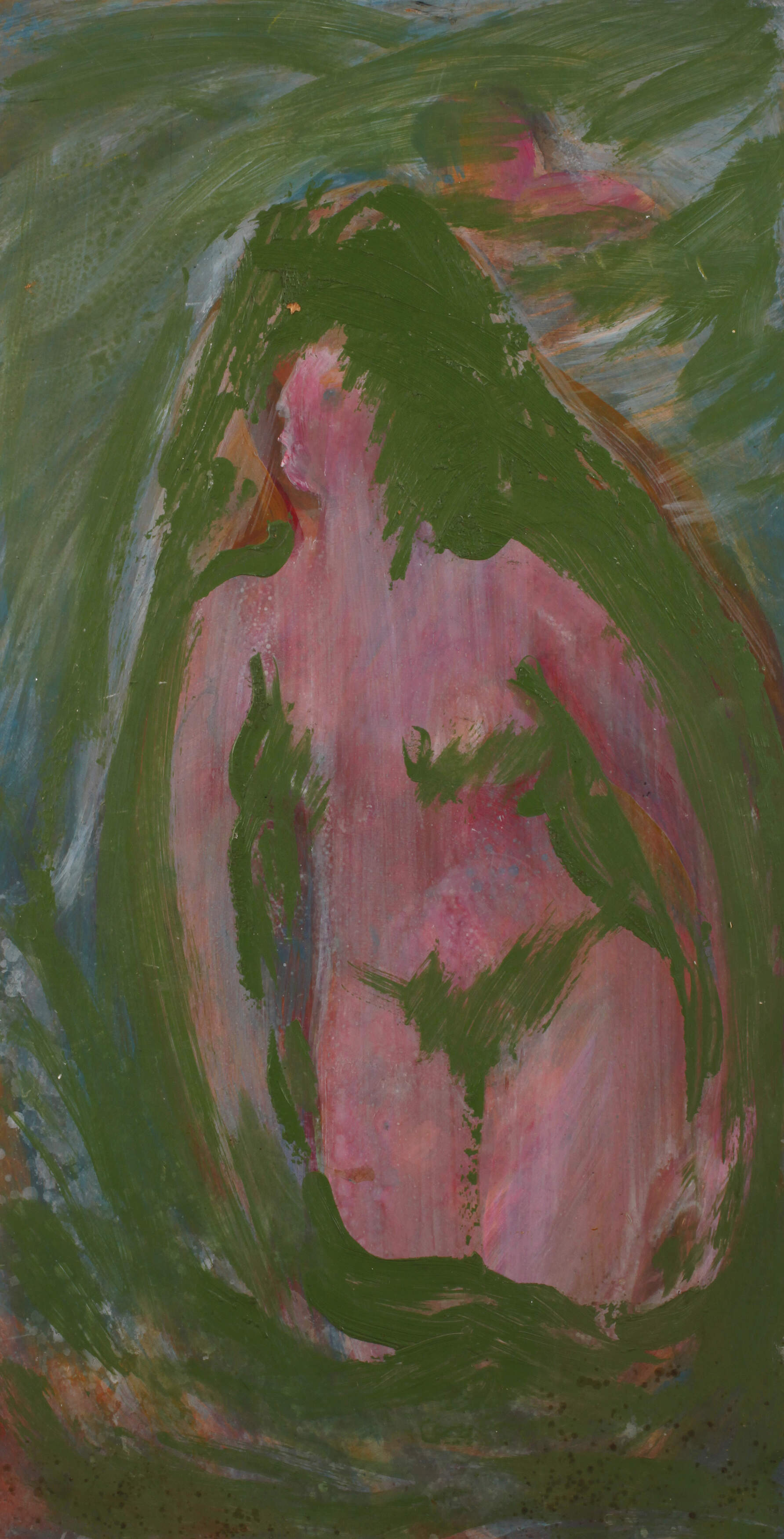 Prof. Heinz Werner, Akt mit Grün