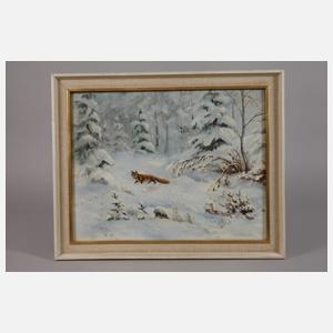 W. Kiessling, Fuchs im Winterwald