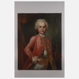 Heinrich Leichner, attr., Portrait eines jungen Adligen