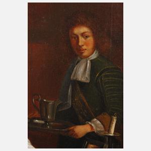 Lesende Dame am Tisch