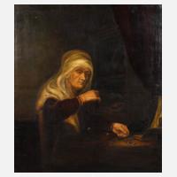 "Die Goldwägerin" nach Rembrandt111