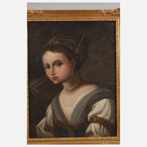 Barockes Mädchenportrait