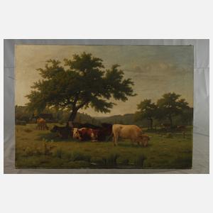 Honoré Delaroche, attr., Bukolische Landschaft