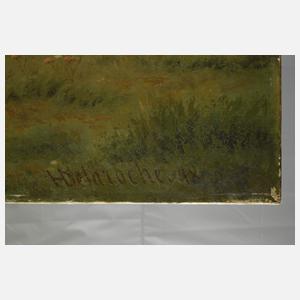 Honoré Delaroche, attr., Bukolische Landschaft