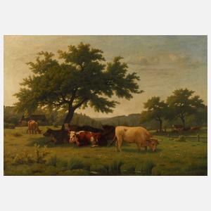 Honoré Delaroche, attr., Bukolische Landschaft