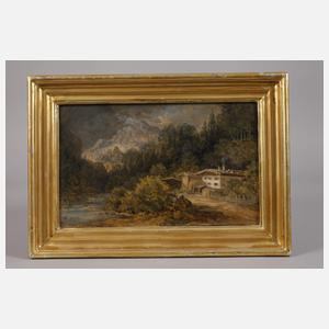 Johann Jacob Dorner d. J., attr., Alpenlandschaft