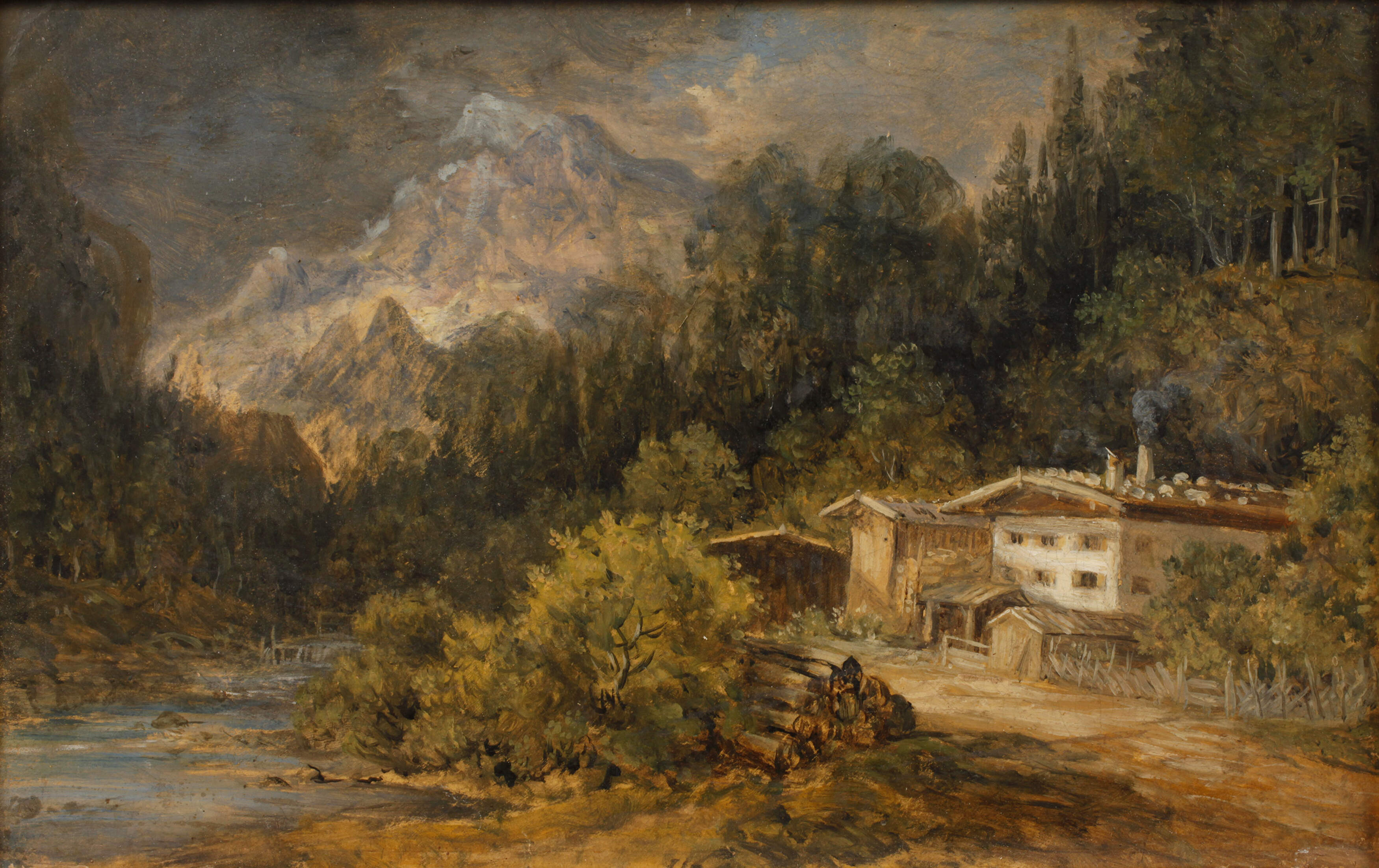 Johann Jacob Dorner d. J., attr., Alpenlandschaft