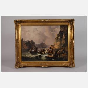 Paar Gemäldependants nach Friedrich Gauermann