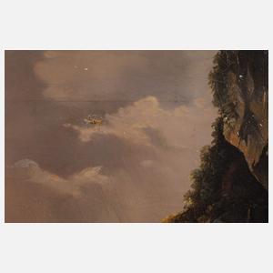 Paar Gemäldependants nach Friedrich Gauermann