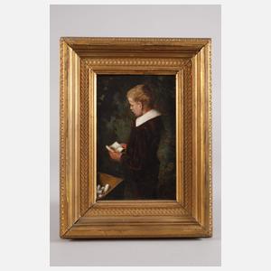 Wilhelm Geissler, attr., Lesender Junge