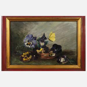 G. Glatz, Zwei Blumenstillleben