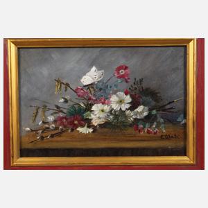 G. Glatz, Zwei Blumenstillleben