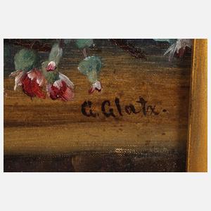 G. Glatz, Zwei Blumenstillleben