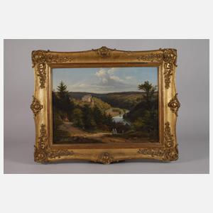 G. Hesse, Ansicht Schloss Burgk an der Saale