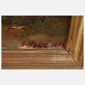 G. Hesse, Ansicht Schloss Burgk an der Saale