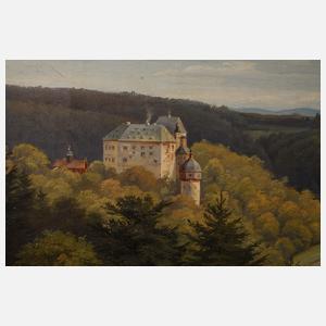 G. Hesse, Ansicht Schloss Burgk an der Saale