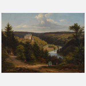 G. Hesse, Ansicht Schloss Burgk an der Saale
