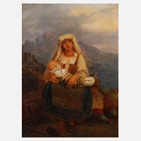 Johann Baptist Kirner, attr., Mutter mit Kind im Gebirge111