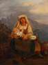 Johann Baptist Kirner, attr., Mutter mit Kind im Gebirge