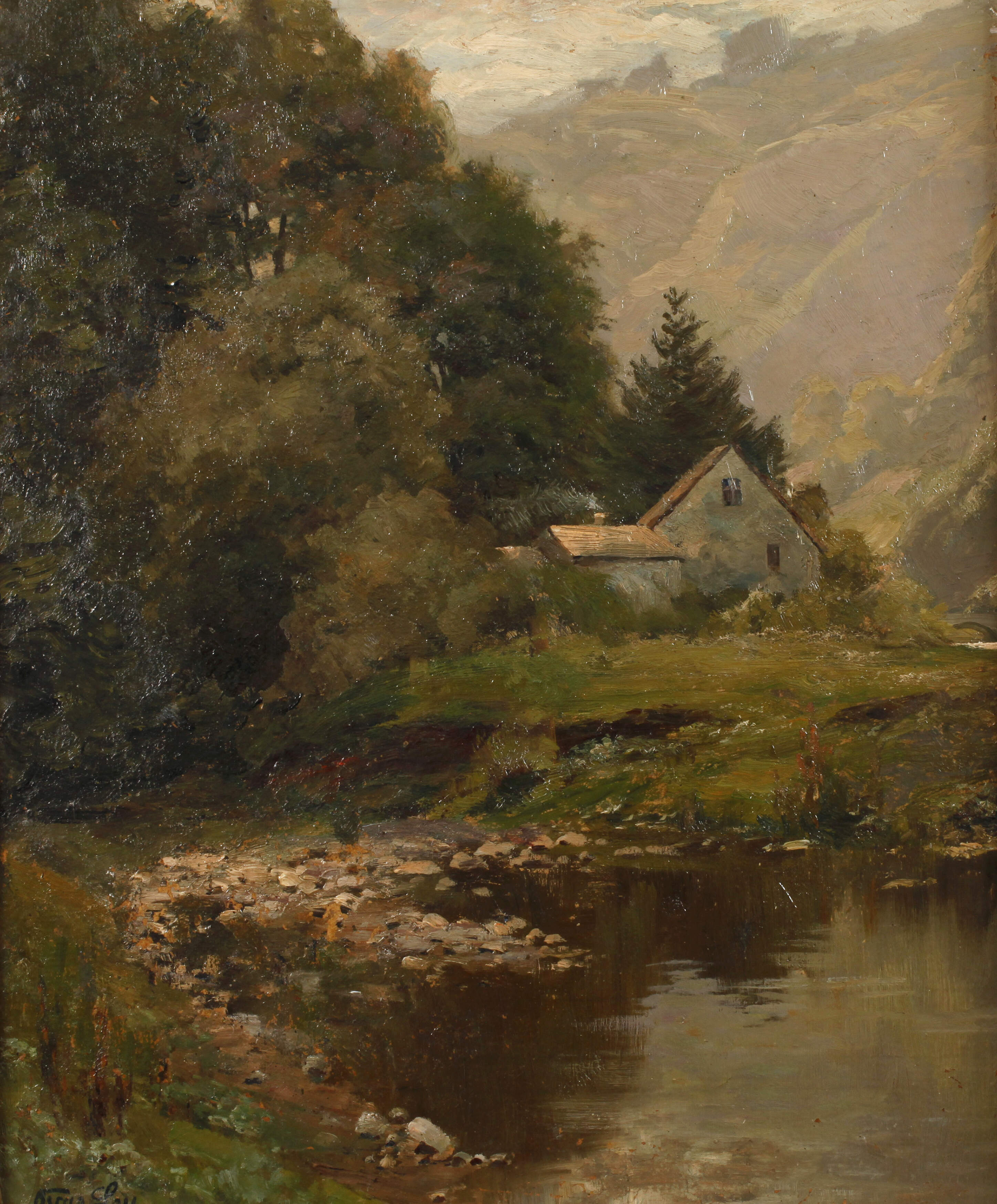 Oskar Leu, Häuschen am Waldrand