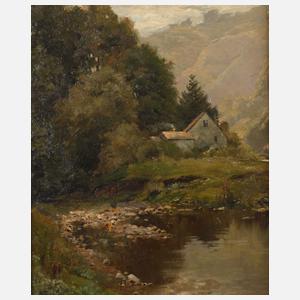 Oskar Leu, Häuschen am Waldrand