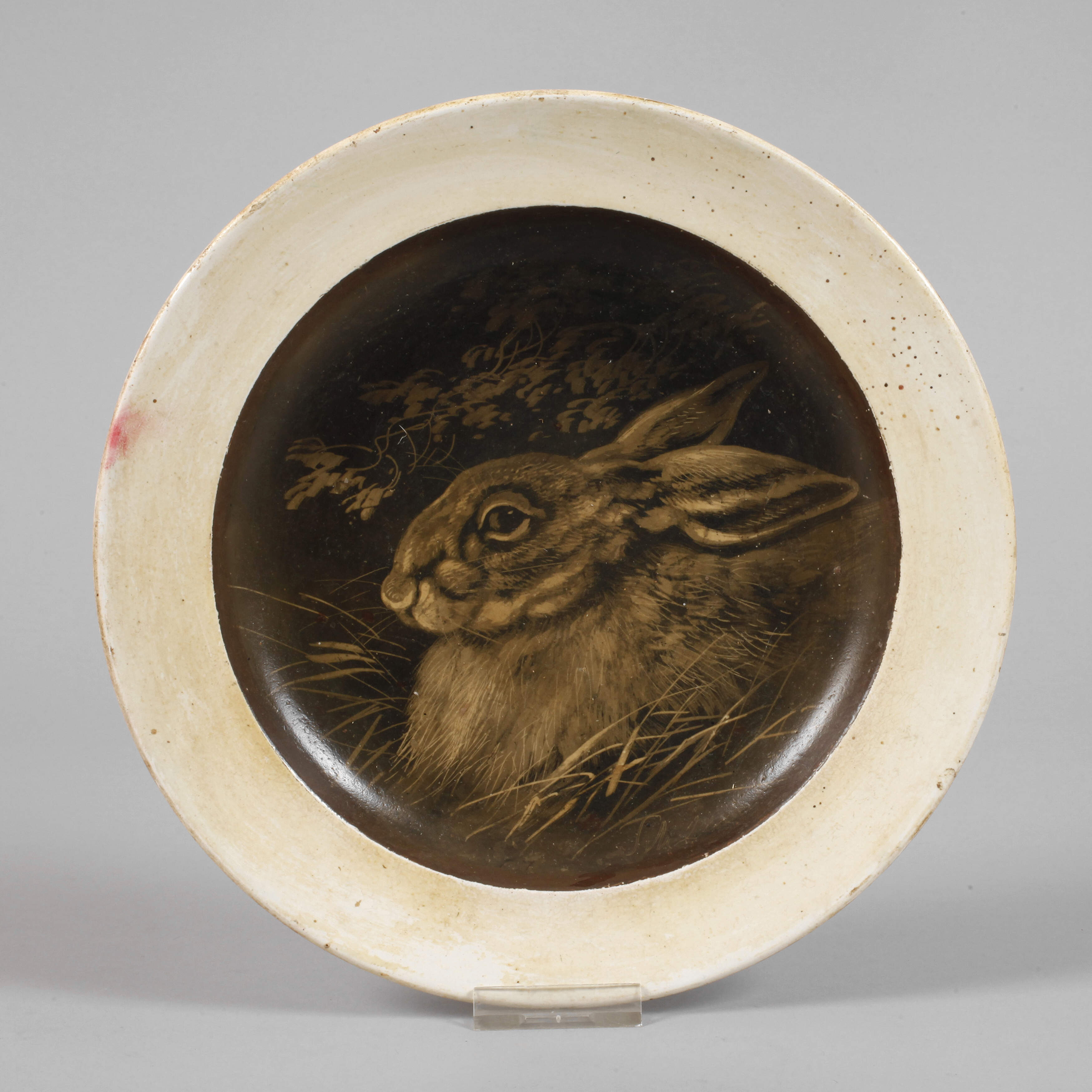 August Schleich, Rauchmalerei "Hase"