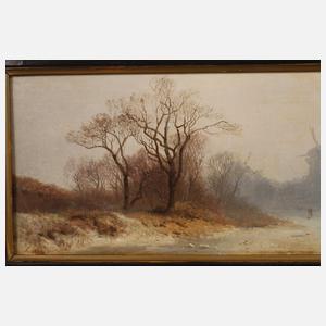 Albert August Zimmermann, Paar Winterlandschaften