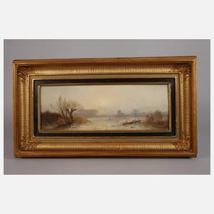 Albert August Zimmermann, Paar Winterlandschaften