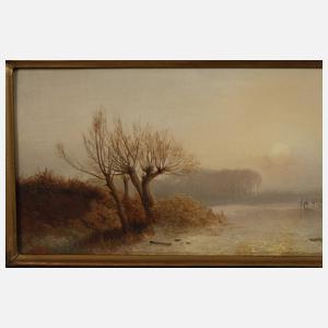 Albert August Zimmermann, Paar Winterlandschaften