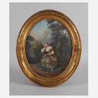 Rastendes Mädchen in Sommerlandschaft111