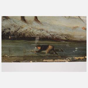 Winterliche Dorfszene