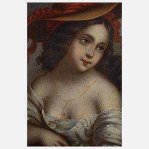 Damenportrait des Biedermeier