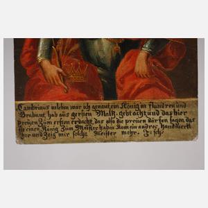 Darstellung des legendären Gambrinus