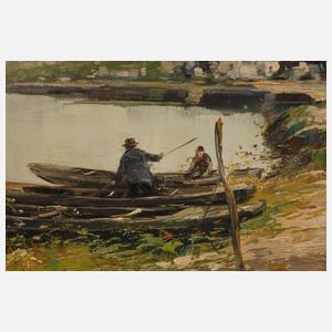 Sommerliche Flusslandschaft