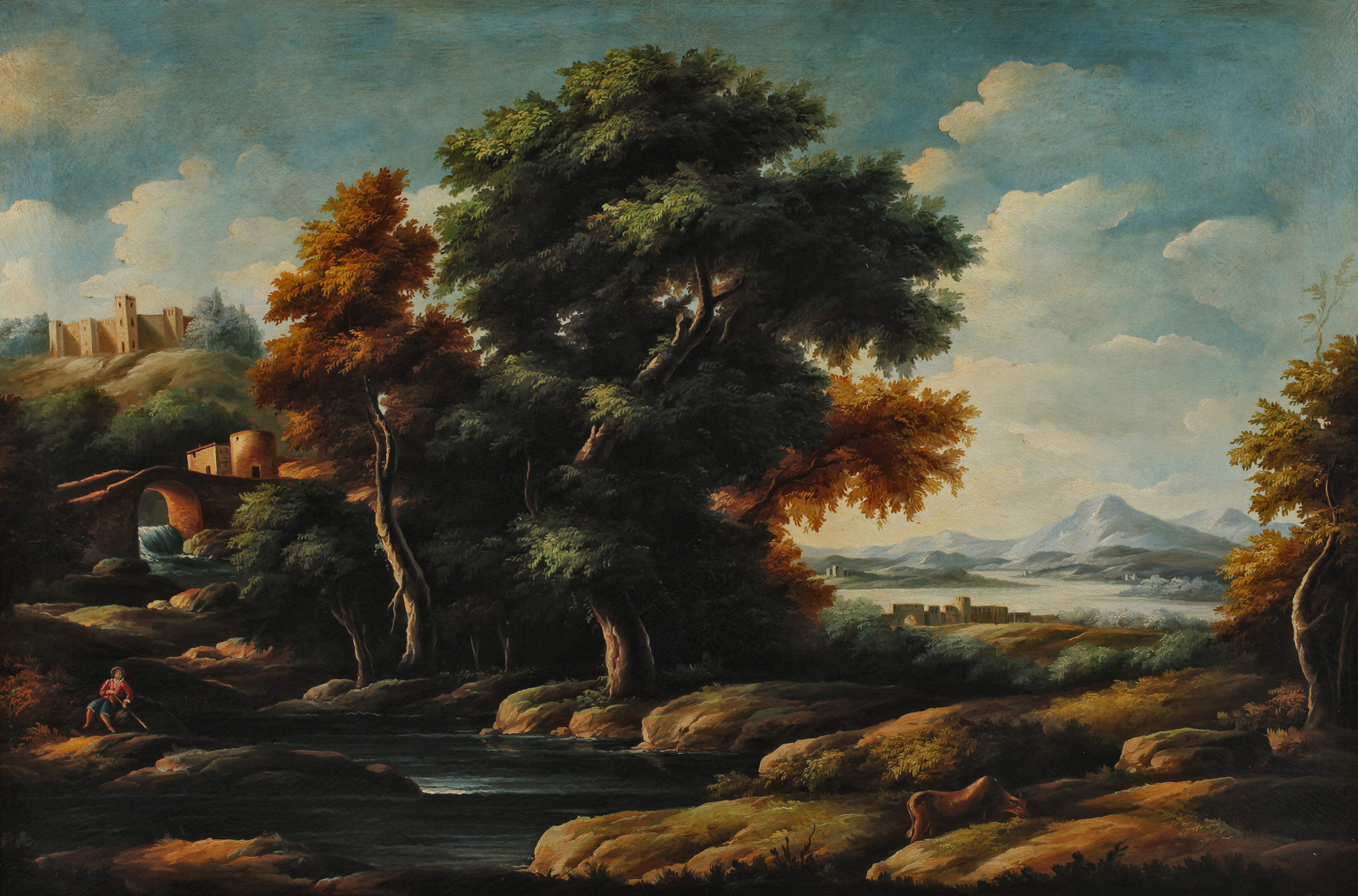 Spätromantische mediterrane Landschaft