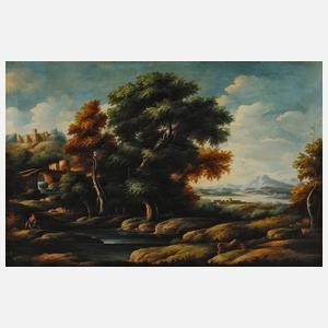 Spätromantische mediterrane Landschaft