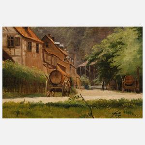 Bauerngehöft an Landstraße