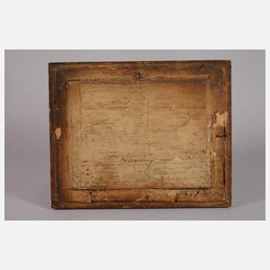 Dorf in Alpenlandschaft