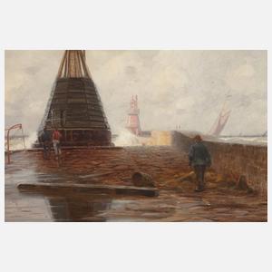 "Die Ostmole bei Swinemünde"