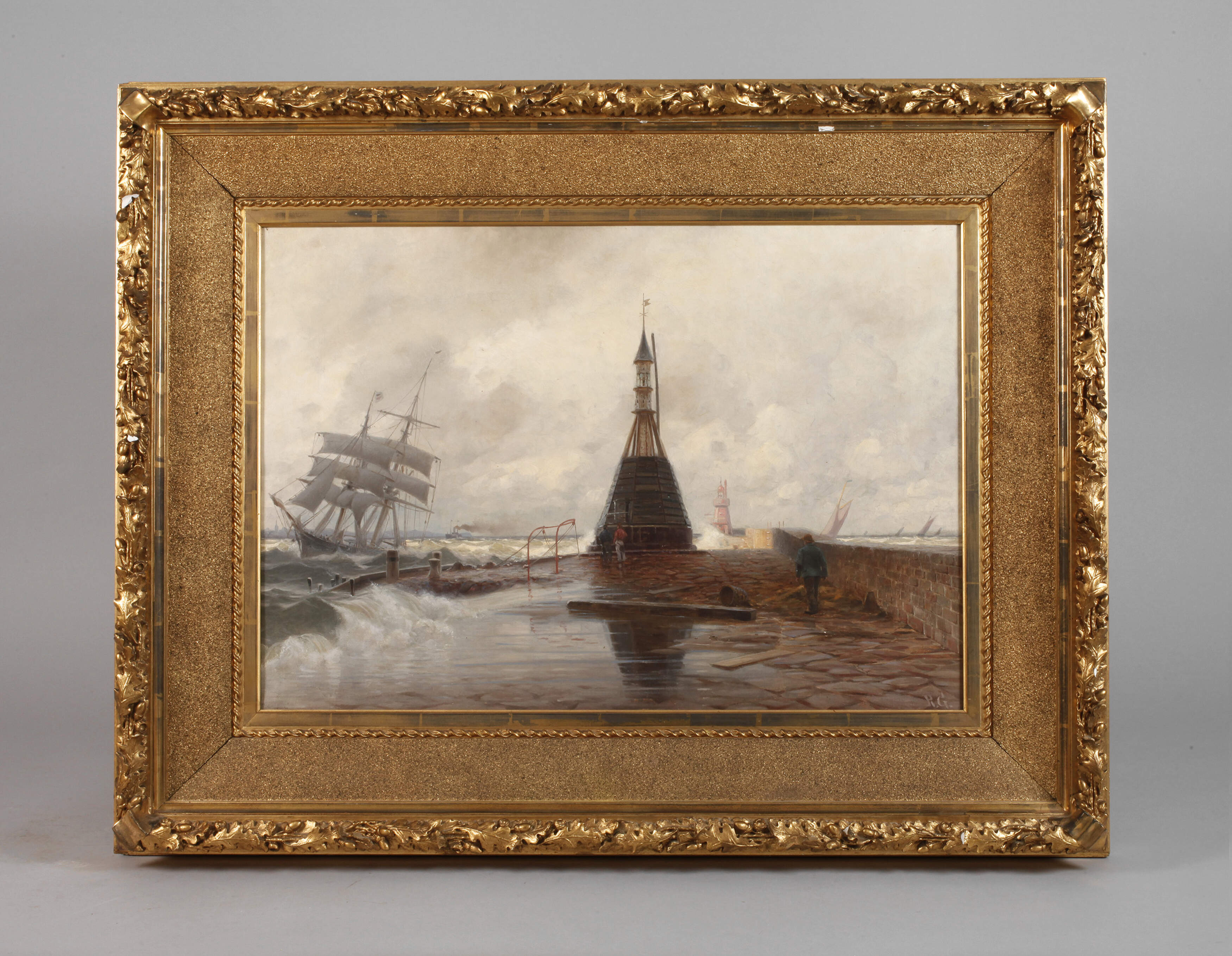 "Die Ostmole bei Swinemünde"