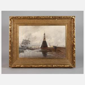 "Die Ostmole bei Swinemünde"