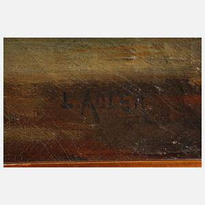 Leo Adler, Seelandschaft vor Gewitter