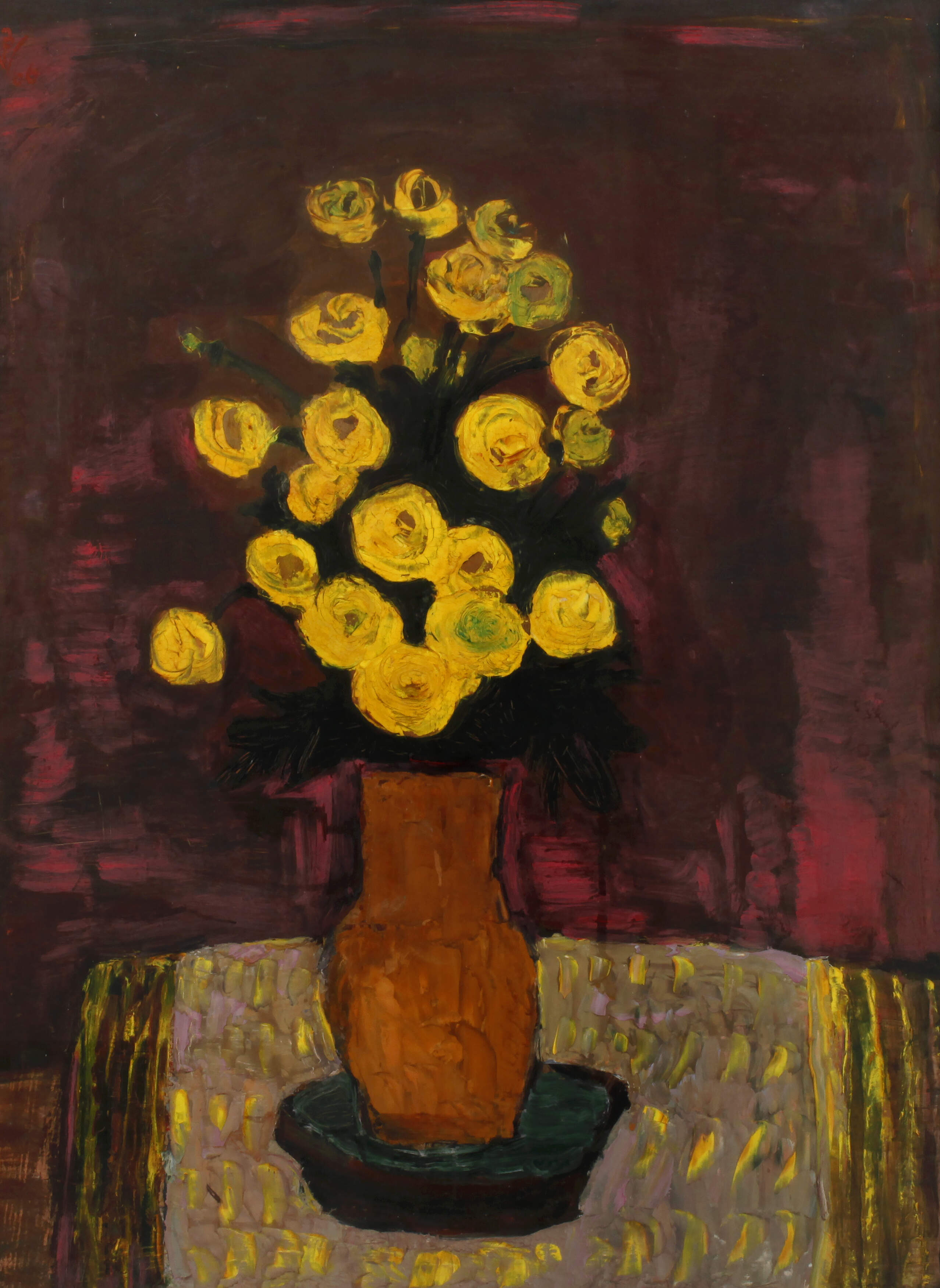 Vasile Baboie, Blumen in Vase