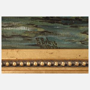 E. Behre, Mondschein über dem Meer